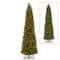 12 ft. Pre-lit Feel Real® Downswept Douglas Fir Pencil Artificial Christmas Tree, Dual Color® LED Lights